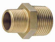 Unequal Hex Nipple 3/4in to 1/2 BSP Male Thread